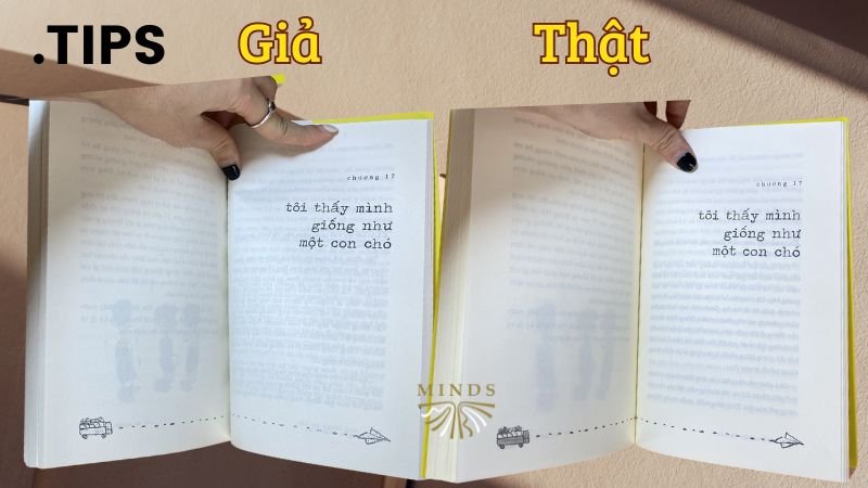 Nhận biết sách giả qua Mực in